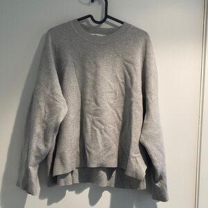 Abercrombie & Fitch Heather Gray Crewneck Sweater